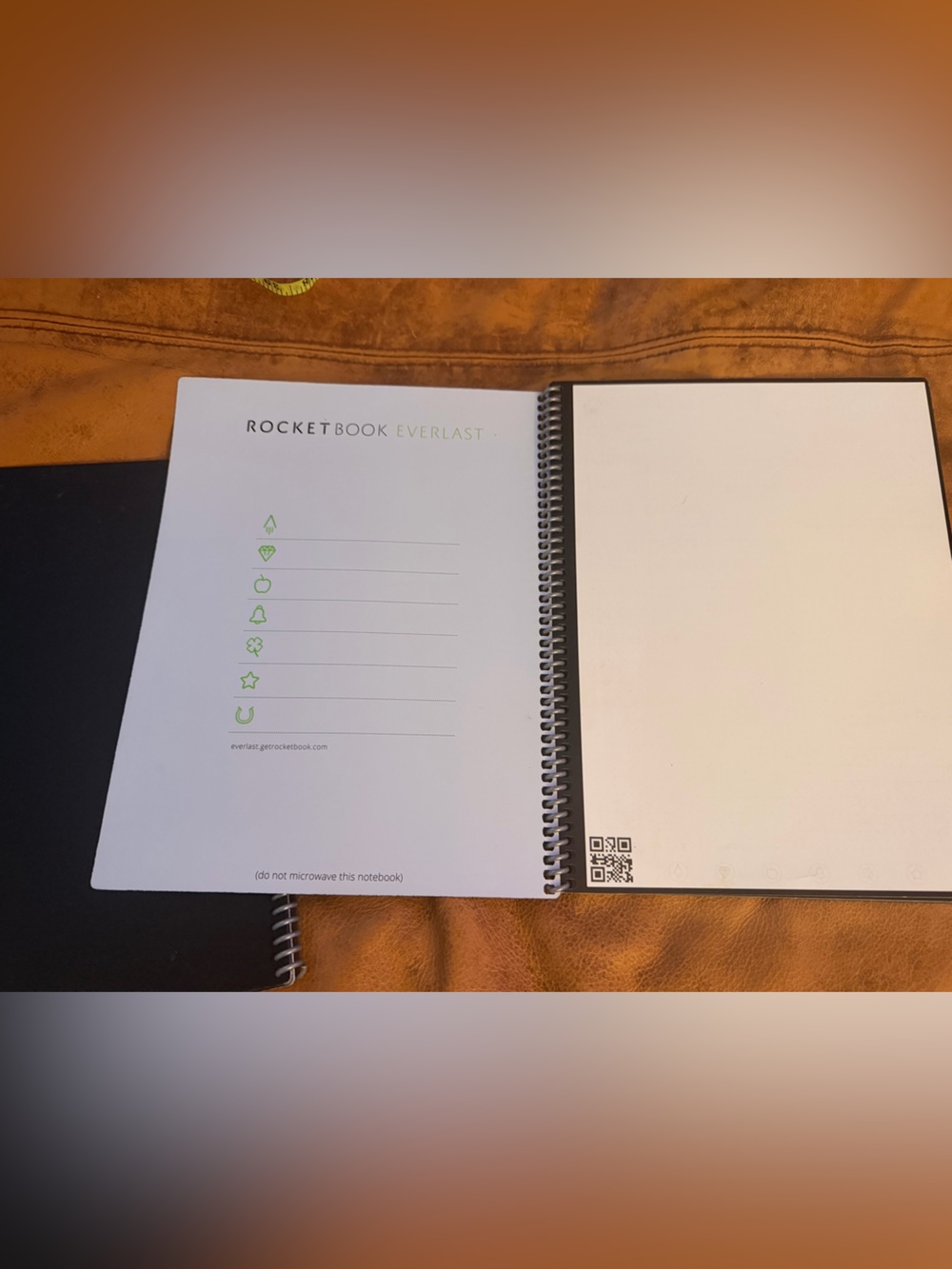 Rocketbook Everlast Reusable Spiral Notebook - White & Black